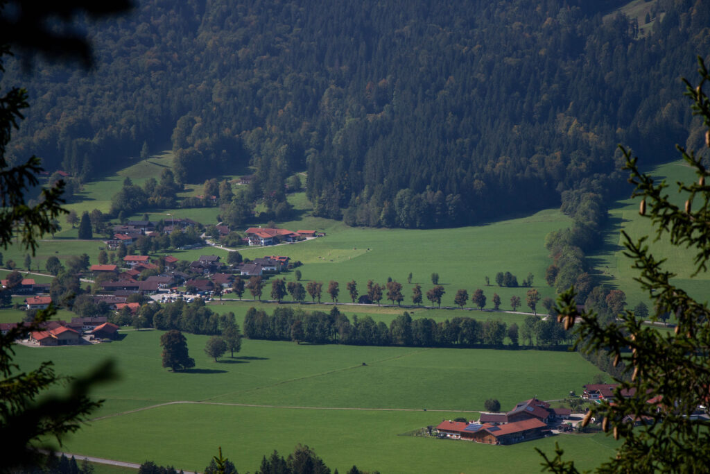 Tegernsee旁宁静的乡村